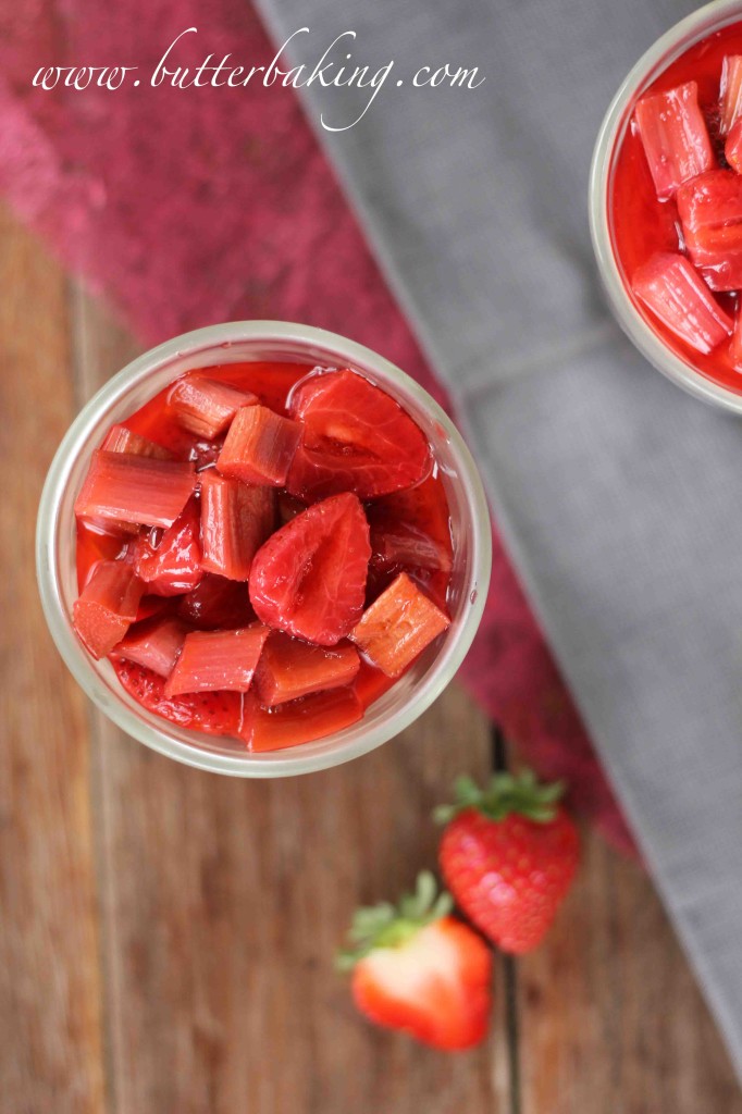 Wild Strawberry And Rhubarb Yoghurt Panna Cotta – Butter Baking